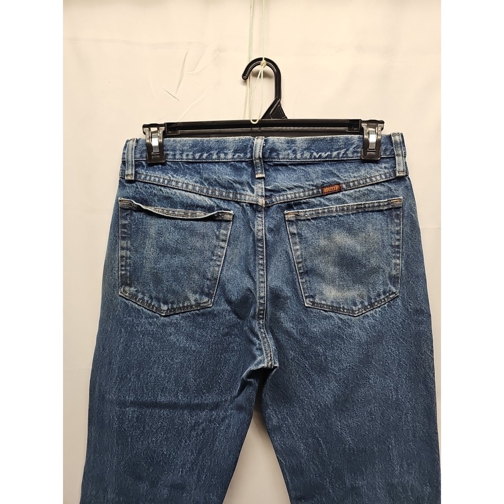 Rustler Mens Blue Straight Leg Medium Wash Denim Jeans‎ Work Cotton Size 33x30 - Picture 13 of 16